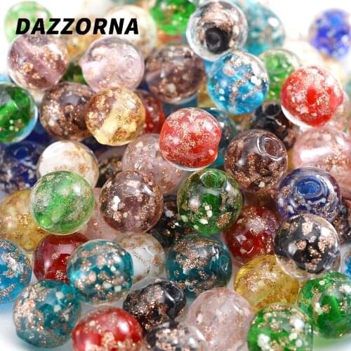 Color Round Glass Beads 8/10/12mm 10/20Pcs Cute Loose Spacer Beads DIY Jewelry Making Bracelet Necklace Earrings Accessories