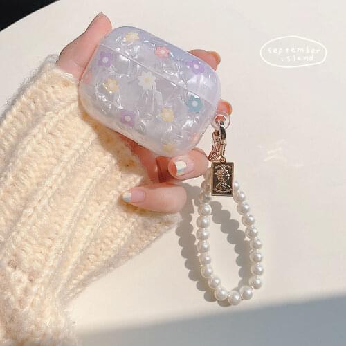 Luxury Girls Pearl Shell Case for Apple Airpods 1 2 3 Case for AirPods Pro Case Bag Bluetooth Earphone Accessories Headphone Box