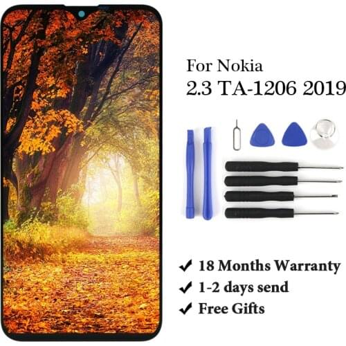 For Nokia 2.3 TA-1206 2019 LCD Display With Touch Screen Assembly Replacement No Dead Pixel Phone LCD For Nokia 2.3 Screen