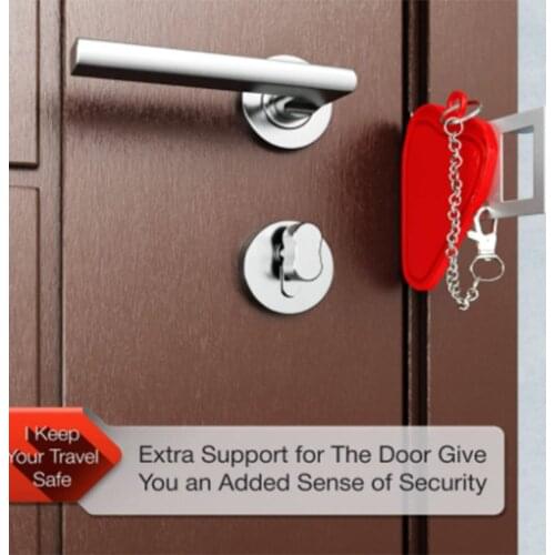 Portable Door Lock Lockdown Double Hole Security Lock Door Extra Lock Inside Door Locker Security Devices