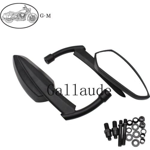 Motorcycle Cruiser aluminum sickle rear view mirrors For Honda Steed 400 600 Magna250 750 Shadow 400 750 Drag Star V-Star vulcan