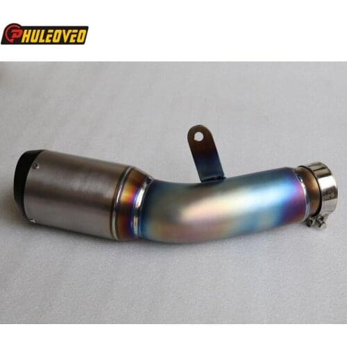 Blue Burnt S1000RR 2015 2016 Motorbike Muffler Exhaust Pipe Escape Titanium Alloy Motorcycle Exhaust Muffler for S1000RR 15-16