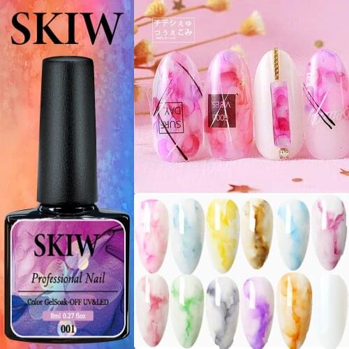 SKIW Blooming Gel Nail Glue Nail Polish Painting Gel Art Enamel Watercolor Ink Line Painting Gel Nail Art For Uv lamp Art Paint