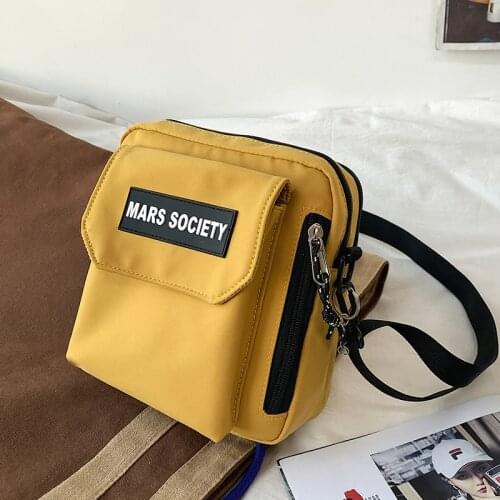 2021 New Casual Daily Carry Shoulder Bags Nylon Flap Women Crossbody Messenger Phone Pack Ladies Totes Bolsa Feminina Small