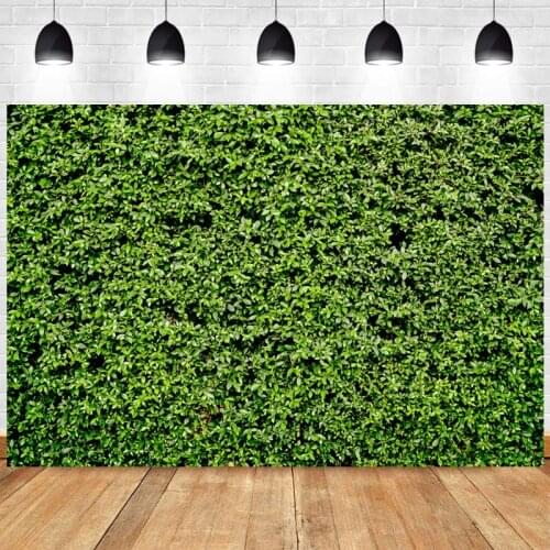 Green Leave Photography Backdrop Grass Wedding Happy Birthday Party Kids Photo Background Studio Prop Decoration