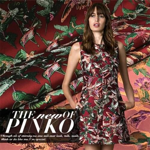 2017 new jacquard fabric stiff cheongsam dress child coat fashion fabric wholesale Jacquard cloth polyester fabric