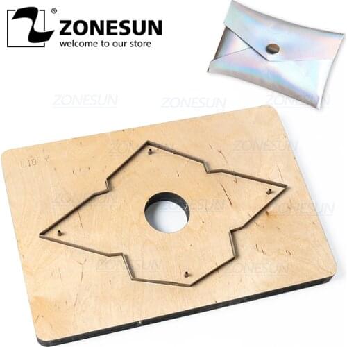 ZONESUN D4 Custom Design Leather Women Wallet Purse Die Cutter Clicker Steel Rule Die Pucnhing Tool For Die Cutting Machine
