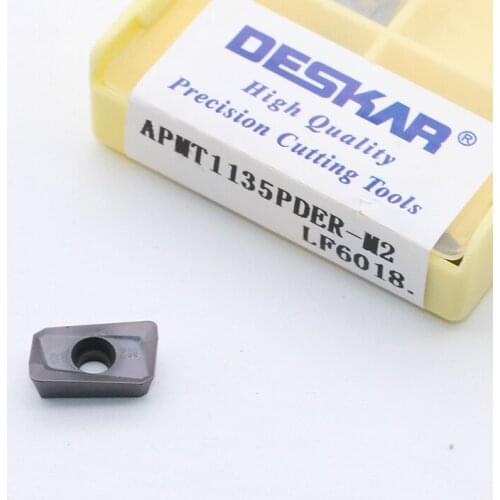 10pcs APMT1135 PDER M2 H2 LF6018Carbide Milling Inserts Endmill Face Mill Cutter BAP300R Tool for