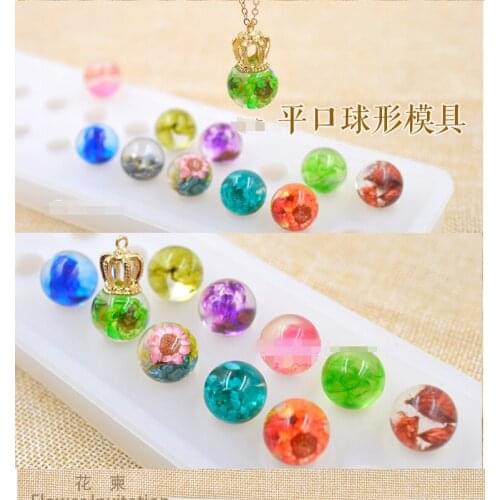 15cm Stereo Flat spheric DIY Resin Decorative Craft Jewelry Making Mold Silicone Mould epoxy resin mold for jewelry