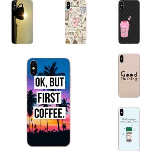 2019 Ok But First Coffee For Xiaomi Mi A1 A2 A3 CC9 CC9E 9T mi10 mi9 mi8 pro lite SE Soft TPU Live Love Phone