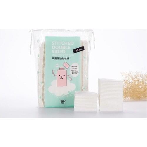 222 Pieces Thicken Makeup Remover Moisturizing Hydropathic Compress Dual Usage Pure Cotton Pads Beauty Tools E395