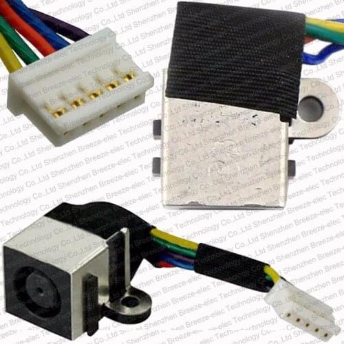 5PCS/LOT Original New DC Power Jack With Cable For Dell INSPIRON 14Z N411Z P/N: DD0R05PB000 HP9YN Free shipping