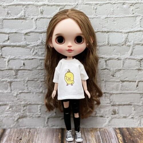 Blyth OB24 Azone Licca OB22 Girl BJS Doll Clothes Top Bottom Shirt Pants LE06