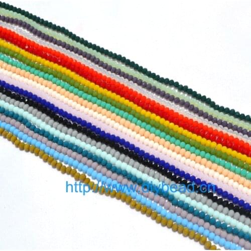 147pcs DIY Jewelry Accessory 4MM Crystal Beads Wheel Beads Measly Beads A class Crystal Bracelet Department Necklace Fittings
