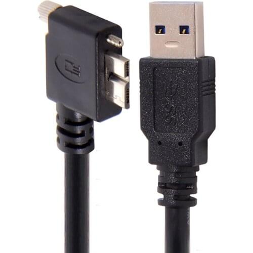 Chenyang 1.2M 3M 5M USB 3.0 A Male to Micro B Left Angled 90D Cable for Nikon D800 D800E