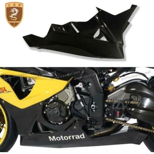 CSSCAR Motorcycles Fit for BMW 2009-2014 S1000RR Racing Black Carbon Fibre Belly Pan Lower Fairing Cowl Bellypan Cover 2-011