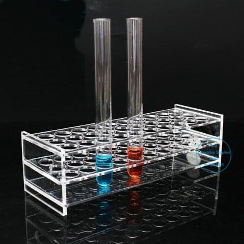 1pcs Clear Organic glass Test Tube Rack Hole Size 13/16/19/21/26/31mm PMMA Test Tubing Holder For School Lab