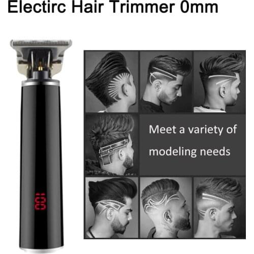 Electric Hair Trimmer USB Rechargeable LCD Hair Clipper Baldheaded 0mm Men Barber Shaver Trimmer Razor Hair Cutting Machine