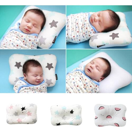 Brand New Infant Anti Roll Cotton Cushion Baby Prevent Flat Head Positioner Shaping Pillow Newborn Bedding Accessories
