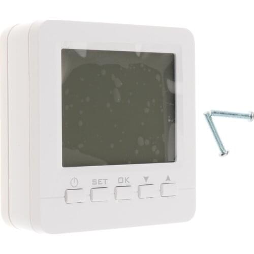 HY02B05-2BW Gas Boiler LCD Screen Display Room Thermostat Weekly Programming for Rest Room, Living Room, Bedroom, Time Setting