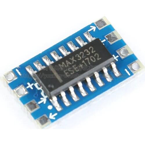 Mini RS232 to TTL level conversion module MAX3232 small board serial level conversion MCU