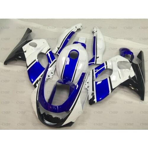 For YAMAHA YZF600R 1997 - 2007 Abs Fairing YZF 600R 00 01 Fairings YZF600R 02 03 White Blue Fairing Kits