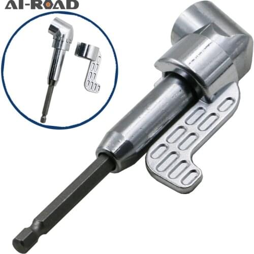 105 Degree Angle Extension Screw Driver Socket Holder Adapter Adjustable Bits Nozzles for Screwdriver Bit Right Angle Head