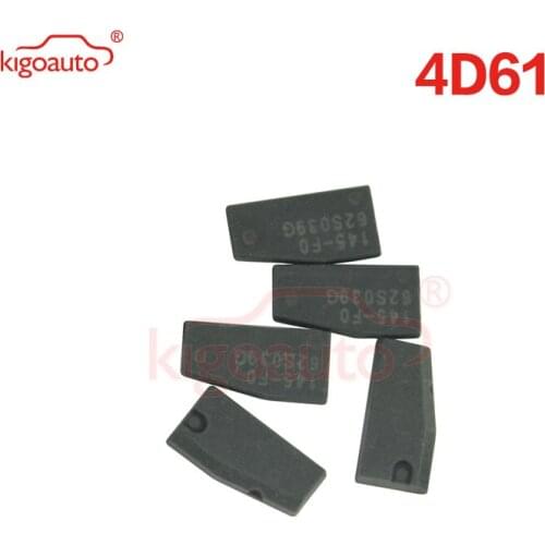 Kigoauto 5pcs Transponder Key remote key chip blank for Mitsubishi 4D61 chip transponder virgin carbon