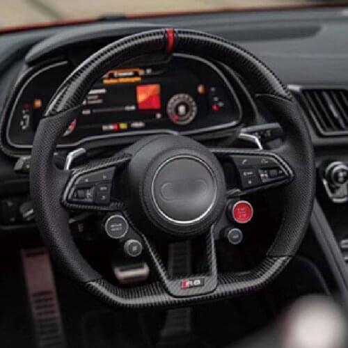 For Audi A3 A4 A5 A6 A8 Q3 Q5 Q7 R8 carbon fiber steering wheel led competitive steering wheel