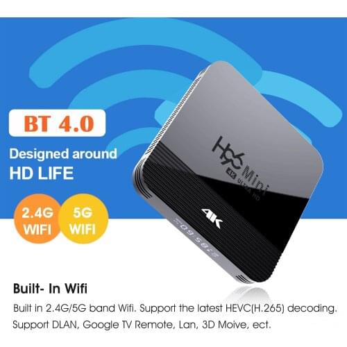 RK3228A H96 mini H8 Android 9.0 Smart TV Box 2.4G/5G Wifi 1080P 4K Blueteeth BT 4.0 Support Youtube H96 Media Player Set top Box