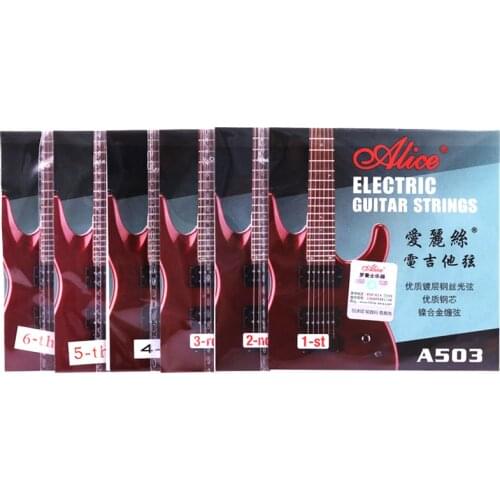 Nickel Plated Alloy Winding Steel Wire Core Bulk Electric Guitar Strings Anti Rust Coating A503 Alice Electric Guitar Strings