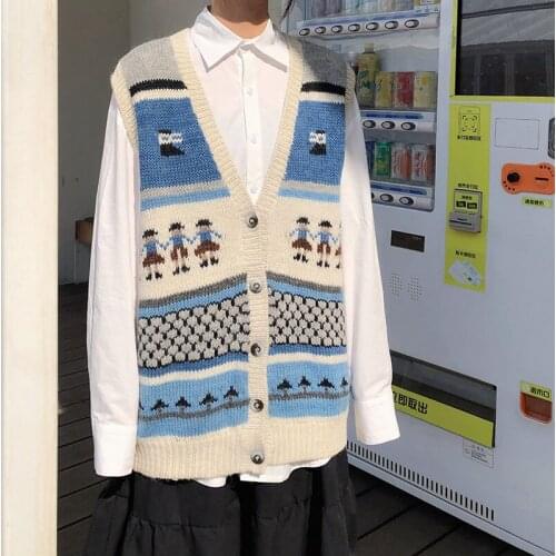 Loose Casual Lazy Cardigan Sweater Female Korean Harajuku Womens Sweaters Japanese Kawaii Ulzzang Vintage Clothing For Women