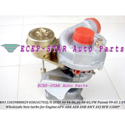K03 53039880029 53039700029 058145703J Turbo Turbocharger For AUDI A4 A6 C5 For VOLKSWAGE VW Passat B5 1.8T AEB AJL APU ARK 1.8L