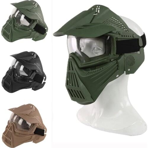 Outdoor Military Tactical Mask with Safety PC Lens Airsoft Paintball Field Hunting Shooting War Game Protective Masks
