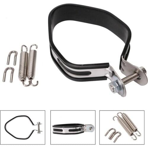 Universal Motorcycle Silencer Fixing Ring Bracket Motocross Muffler Clamps Exhaust Muffler Pipe Support Bracket accessories