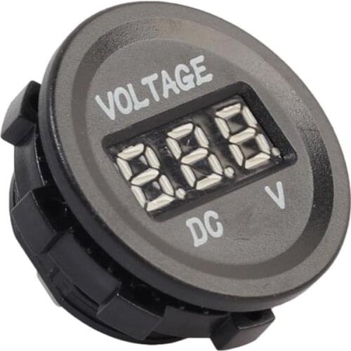 12V-24V Car Motorcycle Digital LCD Display Volt Meter Truck Voltmeter Voltage Meter Gauge Tester Automobiles Accessories