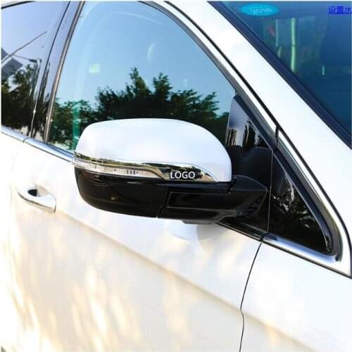 1Pair Rearvire Mirror Decorated Styling Mouldings For Ford Edge 2015 16 17 2018 ACA094