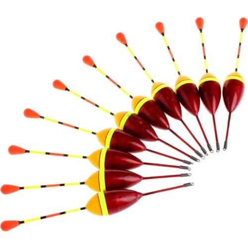 10Pcs Carp Fishing Floats Set Buoy Bobber Stick For Fish Tackle Vertical 2# 4.5g Drop Ship