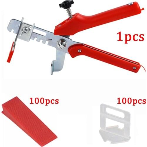 100pcs wedges+100pcs clips) Wall Floor Tile Leveling System Lippage Spacer Tile Accessories Leveler Free Shipping