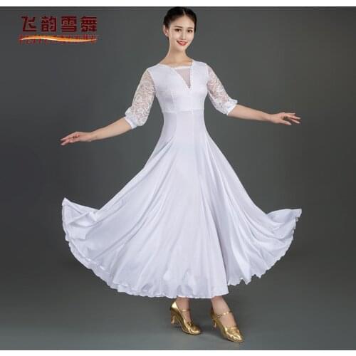 2021 New woman Modern dress ballroom dancing waltz costumes 086