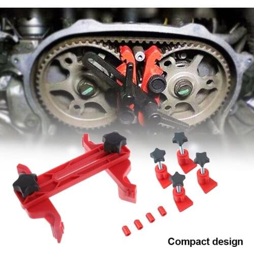 5 Dual Cam Clamp Camshaft Engine Timing Locking Tool Sprocket Gear Kit Universal