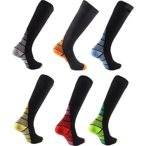 6 Pairs Compression Socks For Men Women Anti-Fatigue Compression Socks Flight Travel Boost Stamina Foot Pain Relief Below Socks