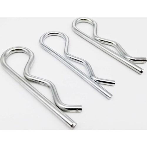 Cotter Pin Car Clip Steel R Type Spring Cotter Pin Wave Shape Split Clip Clamp For Car Mechanics Power Equipment Lawn Mower
