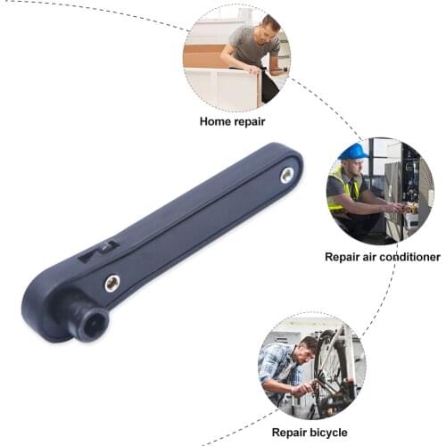 Two Way Quick Ratchet Wrench Steel Dual Purpose 1/4 Wind Batch Head Screwdriver Socket Mini Spanner for Home Hand Tools