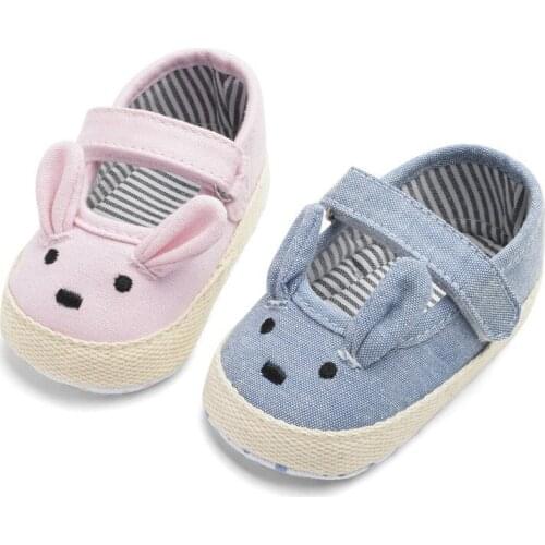Newborn Spring Canvas Casual Baby Girls Shoes First walkers Cotton Soft Cartoon Girls Shoes Prewalker Baby Girls Shoes