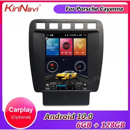 KiriNavi 10.4" Vertical Screen Tesla Style Android 10.0 Car Radio Automotivo For Porsche Cayenne Dvd Multimedia Video Player