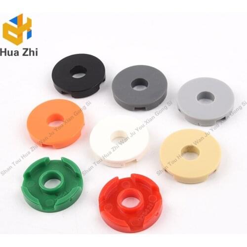 10PCS 15535 Tile 2 x 2 Round with HoleBuilding Blocks Parts MOC DIY Education Build Toys Brick