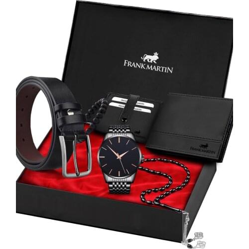 Watch Belt Wallet Card Wallet Gift Set 20-035-a