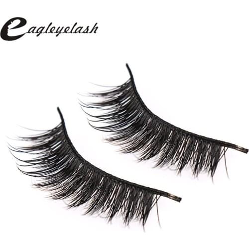 Top sale 5 style High quality Fake Lashes 3D Cross False Eyelashes multi-layer Lashes Natural & Lightweight Winged Eyelashes