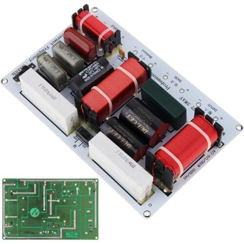 Metal + Plastic 350W 3 Way Treble Medium Bass Speaker Frequency Divider Crossover Filter